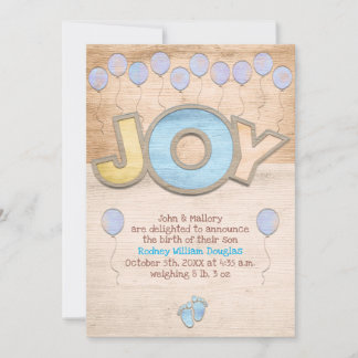 Newborn Boy Boy Announcement