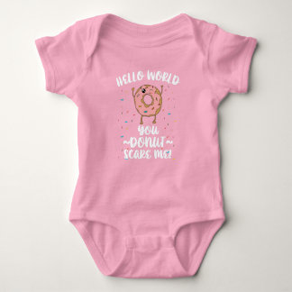 Newborn Doughnut Meme Quote Coming Home Outfit Baby Bodysuit
