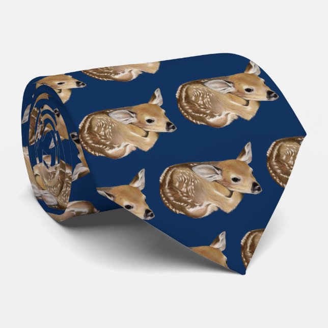 Newborn Fawn Tie (Rolled)