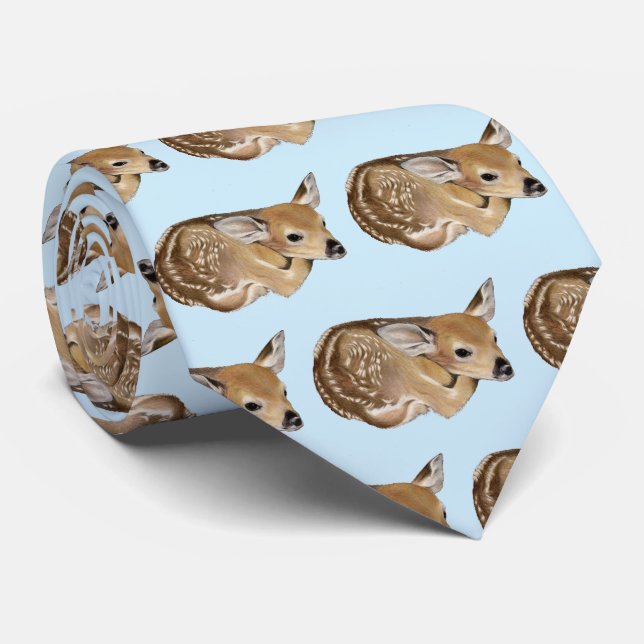 Newborn Fawn Tie (Rolled)