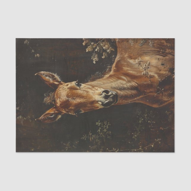 Newborn Foal Painting Decoupage Tissue Paper (Front)