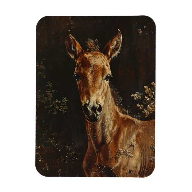 Newborn Foal Painting Magnet (Vertical)