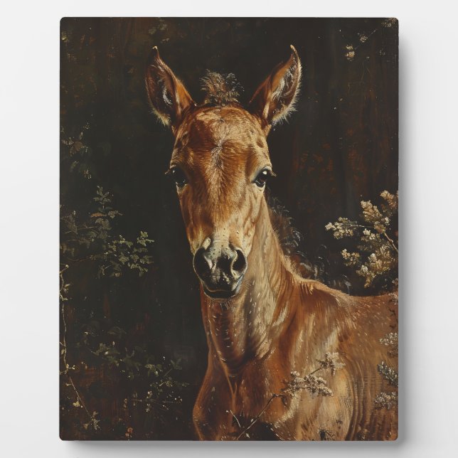 Newborn Foal Painting Plaque (Front)