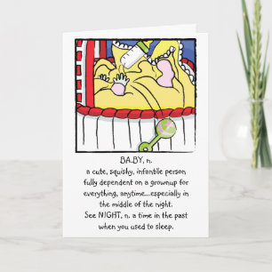 Newborn Girl Baby Greeting Card