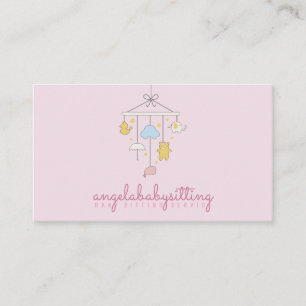 Newborn Kids Decors Hanging Toy Babysitter Nursery Business Card