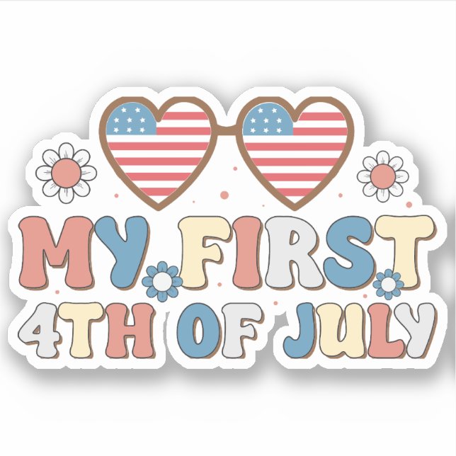 Newborn My first 4th of July, independence day (Front)