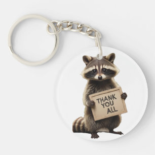 Newborn Racoon Key Ring