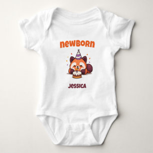Newborn Red Panda Baby Bodysuit