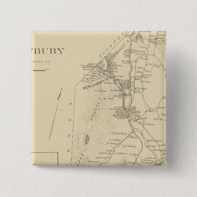 Newbury 15 Cm Square Badge (Front)