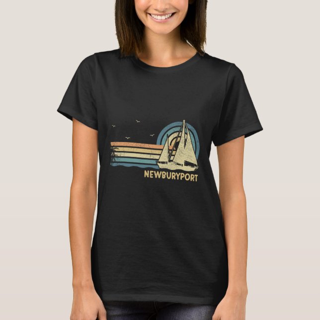 Newburyport Machusetts Sailing Vacation Boating Sa T-Shirt (Front)