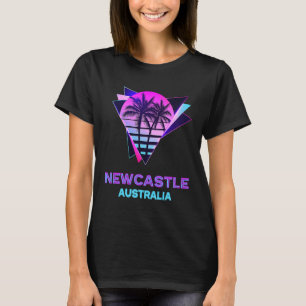 Newcastle Australia 80s Palm Tree Retro Vintage So T-Shirt