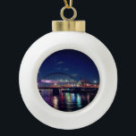 Newcastle bridges ceramic ball christmas ornament<br><div class="desc">Newcastle bridges - Photograph</div>
