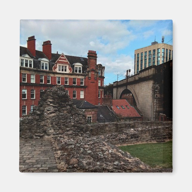 Newcastle buildings magnet (Front)