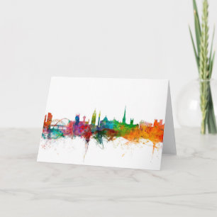 Newcastle England Skyline Card