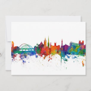Newcastle England Skyline Invitation