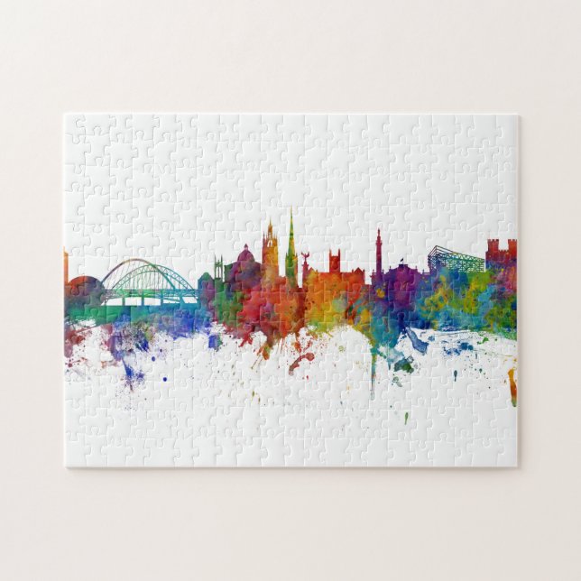 Newcastle England Skyline Jigsaw Puzzle (Horizontal)
