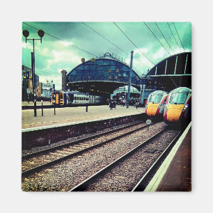 Newcastle station - photograph magnet