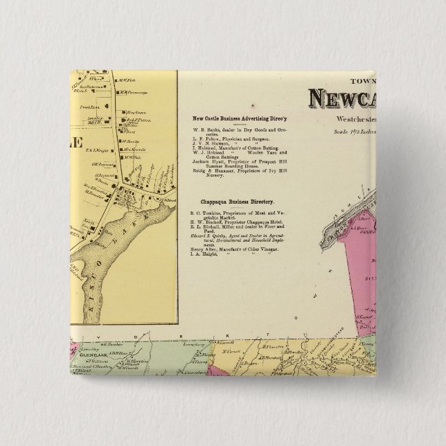 Newcastle, Town 15 Cm Square Badge (Front)