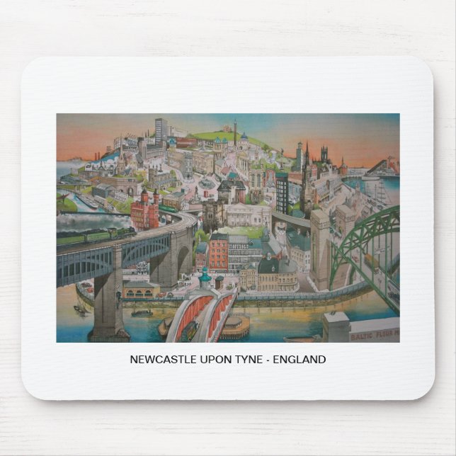 Newcastle upon Tyne, England Mouse Pad (Front)