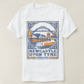 Newcastle Upon Tyne Skyline With Tyne Bridge T-Shirt | Zazzle