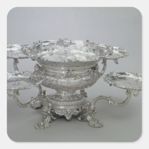Newdegate centrepiece by Paul de Lamerie , 1743 Square Sticker