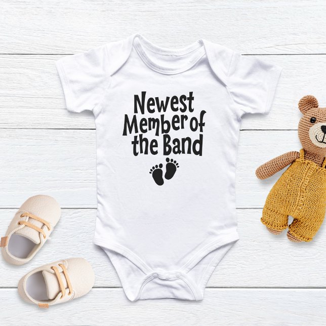 Newest Band Member, Baby Shower Gift, Music Lover  Baby Bodysuit (Creator Uploaded)