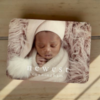 Newest Family Member Baby Birth Announcement