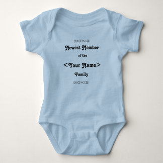Newest Member of the Family Baby Bodysuit