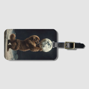 Newf moon luggage tag