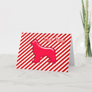 Newf-Tidings Red Kandi Kane Card