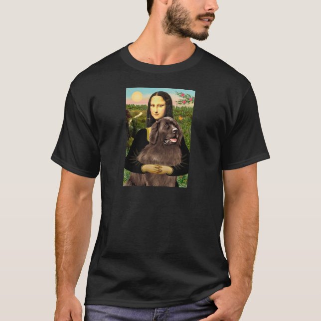 Newfie (brown) - Mona Lisa T-Shirt (Front)