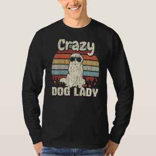 Newfie  Crazy Dog Lady Vintage Mother's Day Retro T-Shirt