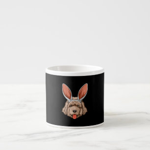 Newfie easter bunny ears newfoundland dog gift espresso cup