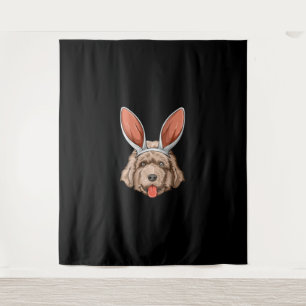 Newfie easter bunny ears newfoundland dog gift tapestry