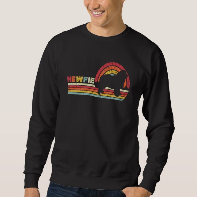 Newfie For Men Women Kids Newfoundland Dog Dad Mom Sweatshirt (Front)