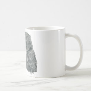 Newfie graphite drawing coffee mug