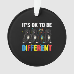 Newfie It's OK To Be Different Funny Newfie Ornament