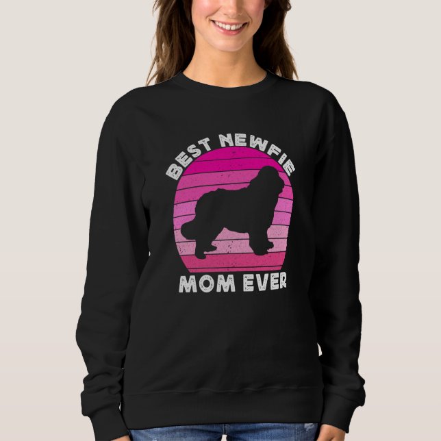 Newfie Mama Mom For Women Newfy Newfoundland Dog M Sweatshirt (Front)