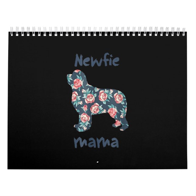Newfie mama | Newfoundland dog mum present Calendar (Cover)