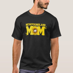 Newfie Mum For Women Newfy Newfoundland Dog Mum Su T-Shirt