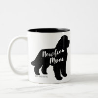 Newfie Mum, Newfoundland Dog Silhouette