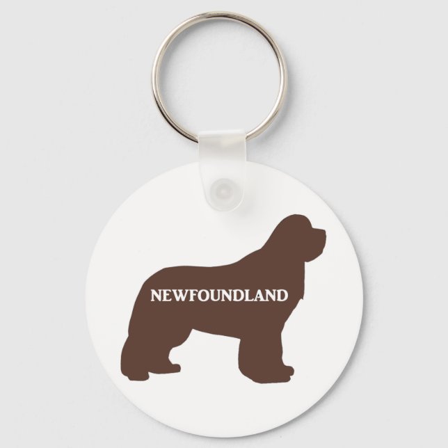 newfie name silo brown key ring (Front)