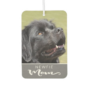 Newfie Newfoundland Mum Insert Dog's Picture Car Air Freshener