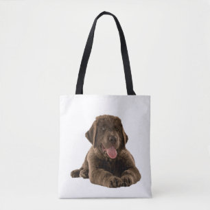 Newfie Puppy Tote Bag