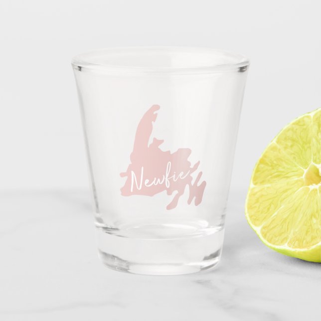 newfie shot glass (Front)