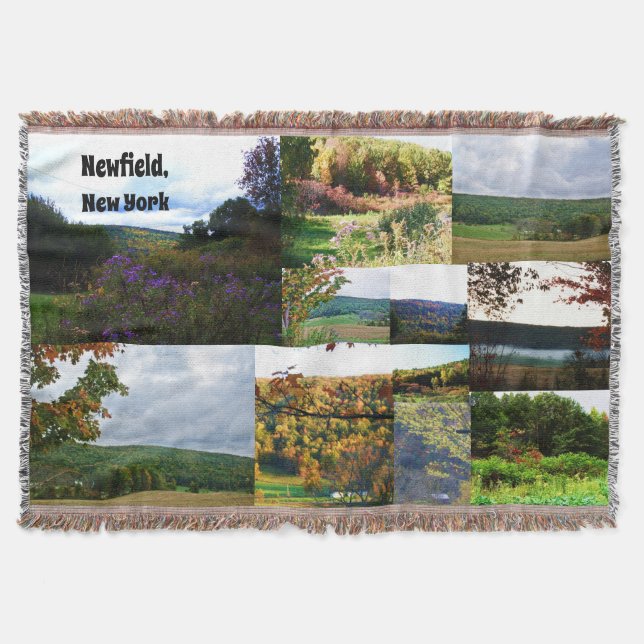NEWFIELD NEW YORK throw Blanket (Front)