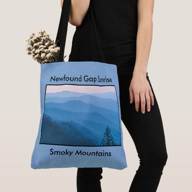 Newfound Gap Smoky Mountain Travel Photography Tote Bag (Close Up)