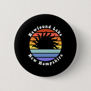 Newfound Lake New Hampshire Sunrise Family Vacatio 6 Cm Round Badge