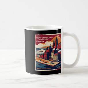 Newfoundland And Labrador Canada 1950s Vintage Tra Coffee Mug
