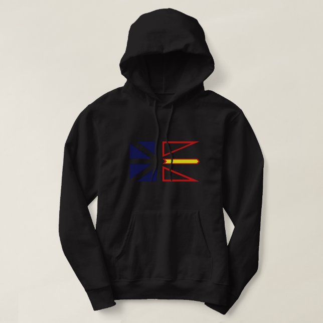 Newfoundland and Labrador Flag - 3 Colour Hoodie (Design Front)